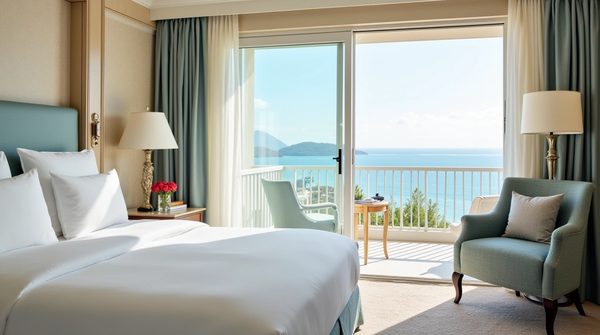 Chambre hôtel privilège à Pornic : luxe et nature réunis